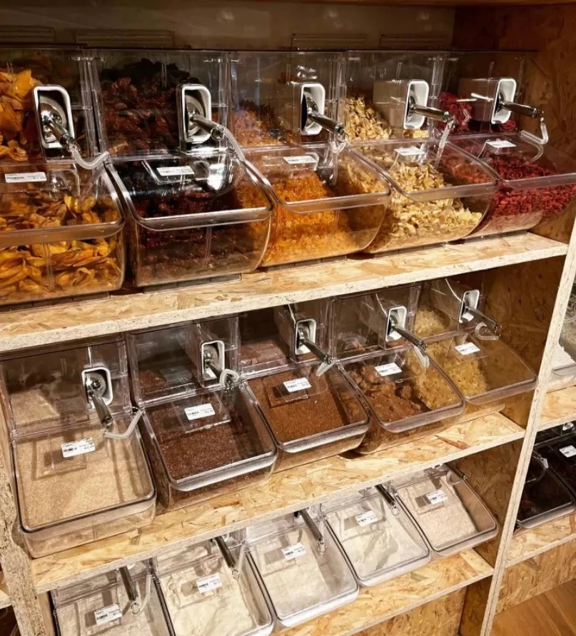 Shop Fitting Supermarket Plastic Food Grade Acrylic Food Storage Box